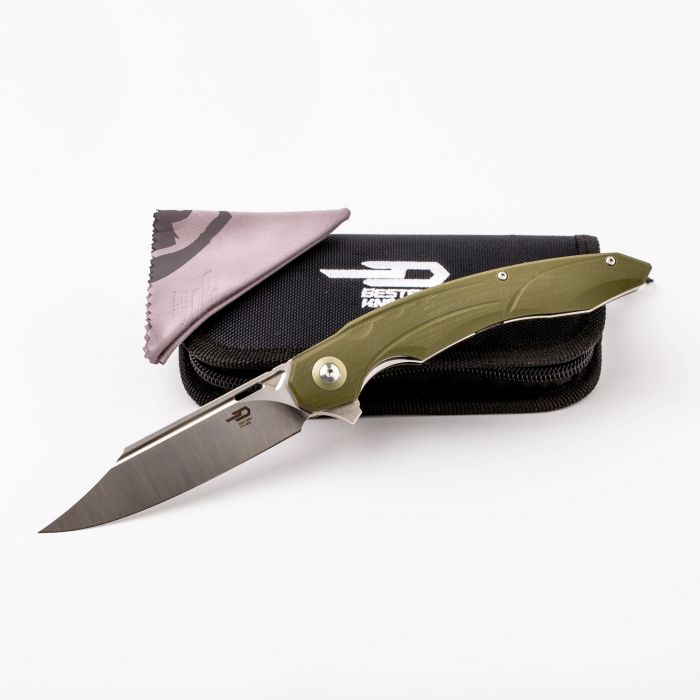 Складной нож Bestech Knives FANGA, D2, Зеленый