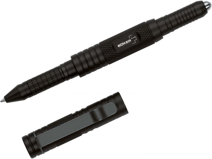 Тактическая ручка Boker Plus Tactical Pen Black - 09BO090, авиационный алюминий, чёрный