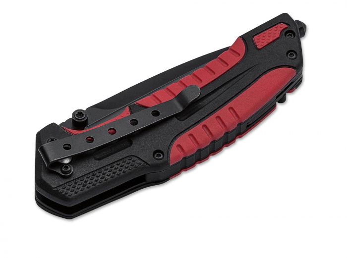 Нож складной Savior 1 - Boker Plus 01BO320, сталь Sandvik™ 12С27 EDP, рукоять термопластик FRP, чёрно-красный