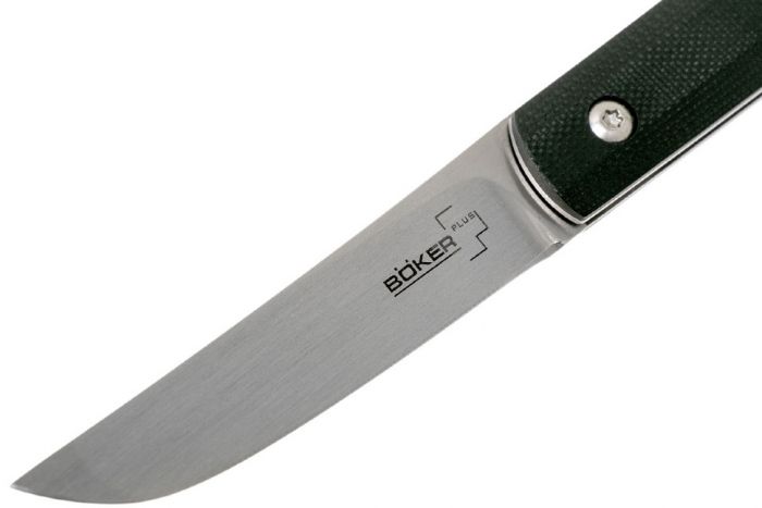 Складной нож Wasabi G10 - Boker Plus 01BO630, лезвие сталь 440C Satin, рукоять стеклотекстолит G-10, чёрный