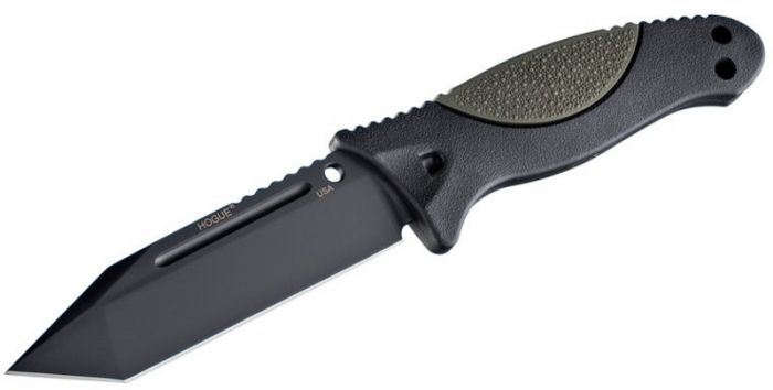 Нож с фиксированным клинком EX-F02 Black Tanto Blade, OD Green Handle 11.4 см.