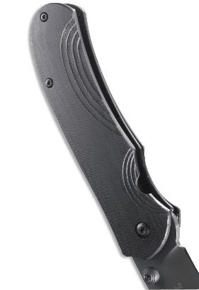 Полуавтоматический складной нож Incendor Veff Flat Top Serrations®, CRKT 6875, сталь 8Cr13MoV Titanium Nitride Combo Edge, рукоять стеклотекстолит G10