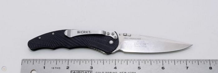 Полуавтоматический складной нож Enticer, CRKT 1060, сталь 1.4116 (X50CrMoV 15), рукоять термопластик