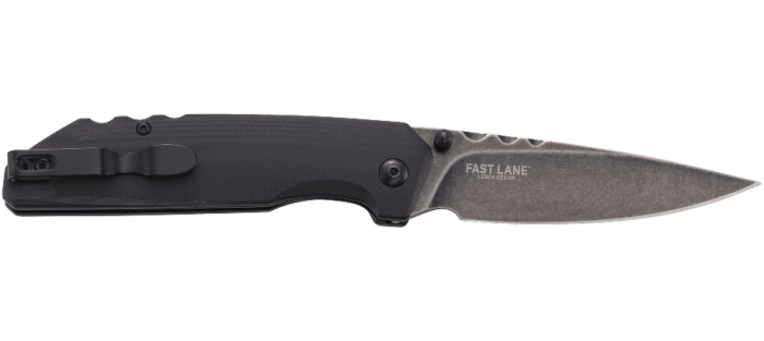 Полуавтоматический складной нож Fast Lane, CRKT 7045, сталь 8Cr14MoV Black Stonewashed, рукоять G10