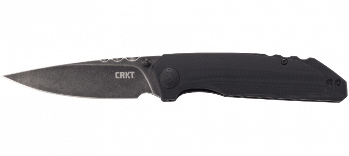 Полуавтоматический складной нож Fast Lane, CRKT 7045, сталь 8Cr14MoV Black Stonewashed, рукоять G10