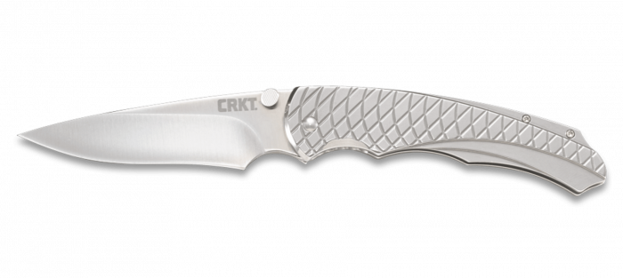 Полуавтоматический складной нож Cobia, CRKT 7040, сталь 1. 4116 (X50CrMoV 15), рукоять нержавеющая сталь