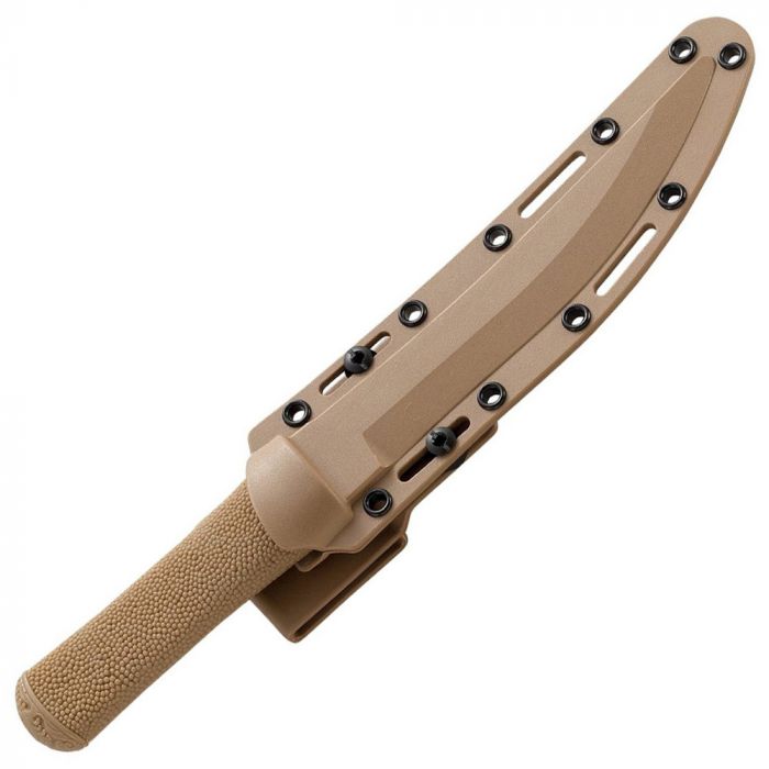 Нож с фиксированным клинком CRKT Hissatsu (Desert Tan), сталь 440А, рукоять пластик/резина