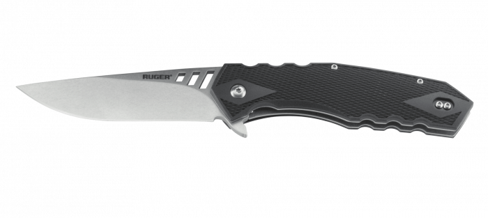 Складной нож CRKT R1701 Ruger® Knives Follow-Through™ Matthew Lerch’s Design, сталь 8Cr13MOV Stonewashed, рукоять термопластик GRN