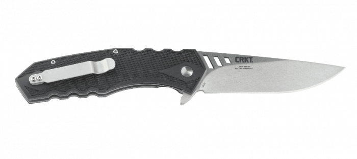 Складной нож CRKT R1701 Ruger® Knives Follow-Through™ Matthew Lerch’s Design, сталь 8Cr13MOV Stonewashed, рукоять термопластик GRN