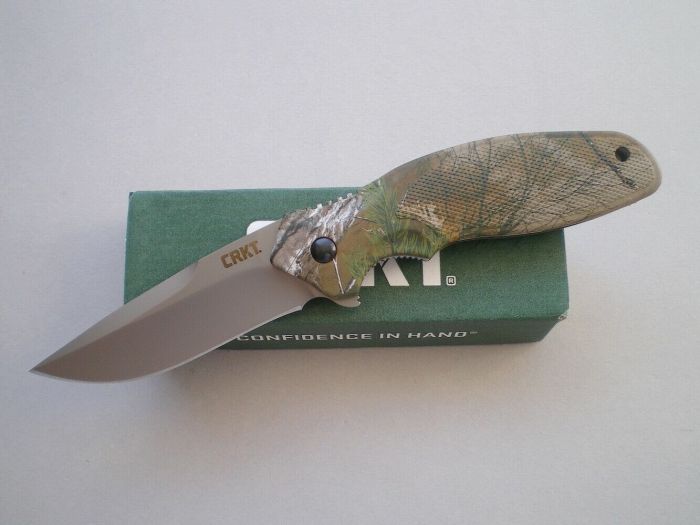 Складной нож CRKT Shenanigan™ Camo Realtree™ Xtra® Camouflage, сталь AUS-8, рукоять термопластик GRN