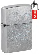 Зажигалка ZIPPO Guy Harvey с покрытием Street Chrome, латунь/сталь, серебристая