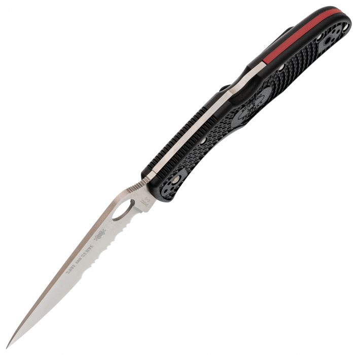 Складной нож Spyderco Endura 4 Lightweight Thin Red Line, сталь VG-10, рукоять FRN