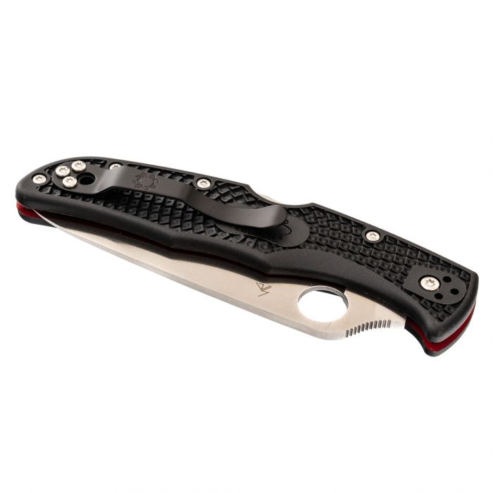 Складной нож Spyderco Endura 4 Lightweight Thin Red Line, сталь VG-10, рукоять FRN