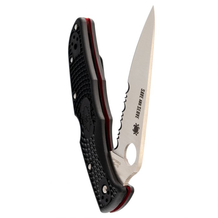 Складной нож Spyderco Endura 4 Lightweight Thin Red Line, сталь VG-10, рукоять FRN