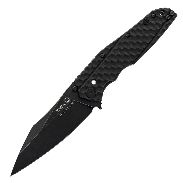 Складной нож TASKnives SPITFIRE, сталь D2 Black Stonewash, черный