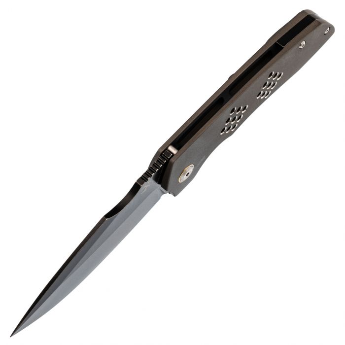 Складной нож Kansept knives Entity, сталь CPM-S35VN, Black SW, титан