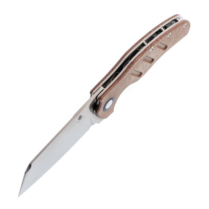 Складной нож Kizer C01C XL, сталь 154CM, рукоять Brown Micarta