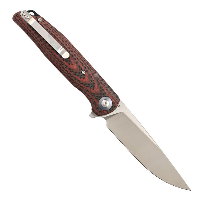 Складной нож Bestech Knives ASCOT, D2, Черно-красный карбон