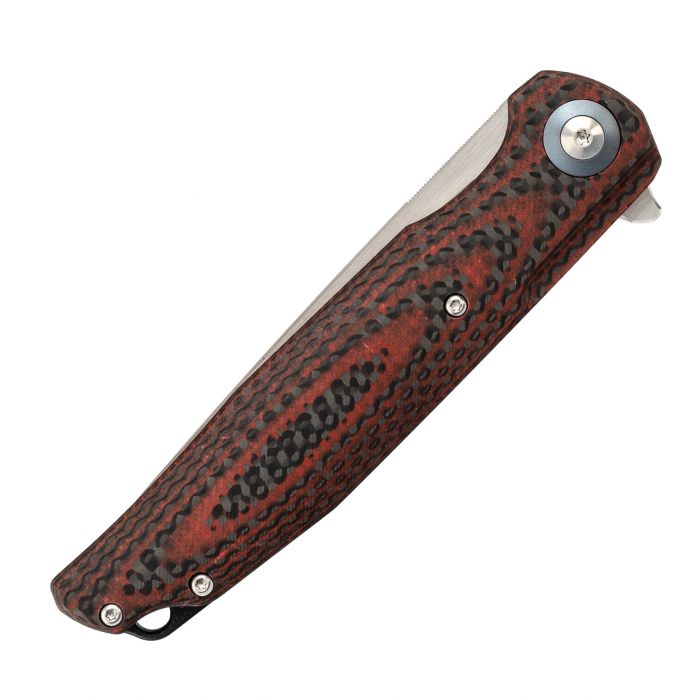 Складной нож Bestech Knives ASCOT, D2, Черно-красный карбон