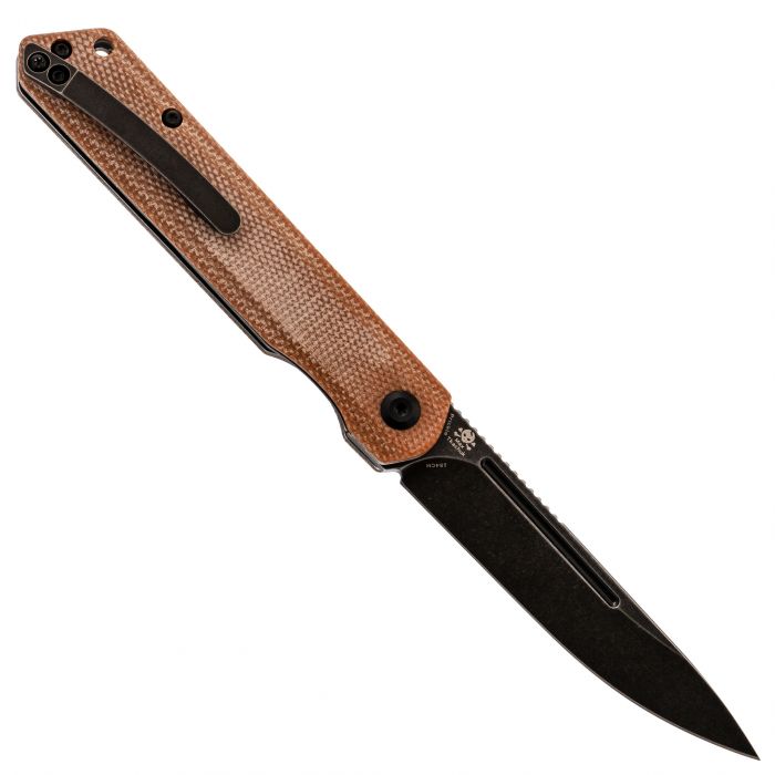 Складной нож Kansept knives Prickle, сталь 154CM, микарта коричневая