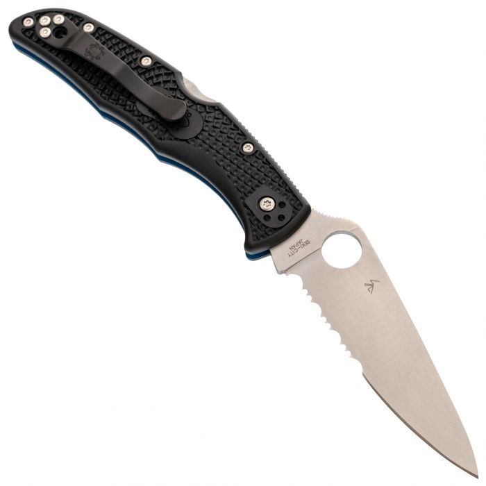 Складной нож Spyderco Endura Blue Line, сталь VG-10, рукоять FRN