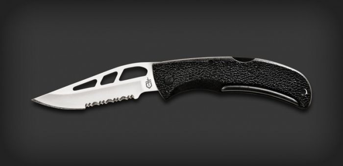 Нож складной Gerber E-Z Out Skeleton, сталь 420HC полусеррейтор, рукоять поликарбонат