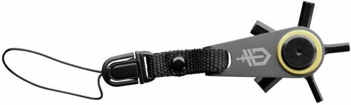 Брелок мультитул Gerber GDC Zip Hex, сталь 440C Dark Coated, рукоять нержавеющая сталь