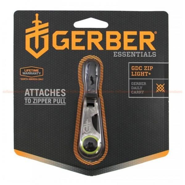 Брелок мультитул Gerber GDC Zip Light, сталь 420 Dark Coated, рукоять нержавеющая сталь