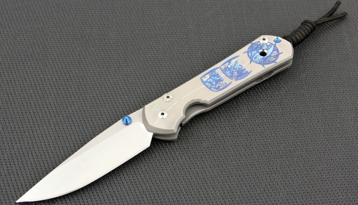 Нож складной Chris Reeve Large Sebenza 21 Unique Graphics L21UN M, сталь CPM-S35VN, рукоять титан