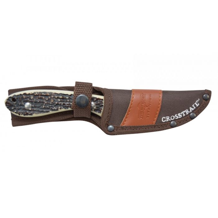 Нож с фиксированным клинком Camillus Western Crosstrail Clip Point, сталь 420, рукоять Delrin®