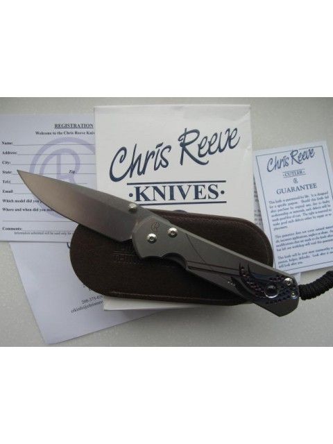 Нож складной Chris Reeve Large Sebenza 21 Ametyst Cabochon L21UN E Amethyst SS14, сталь CPM-S35VN, рукоять титан