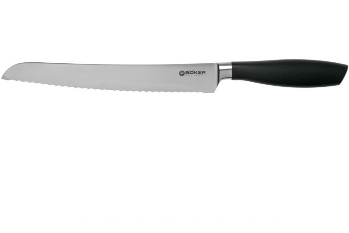 Кухонный хлебный нож Bker Core Professional Bread Knife, 220 мм, сталь X50CrMoV15, рукоять пластик