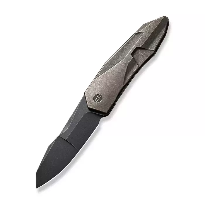 Складной нож We Knife Solid, сталь CPM-20CV, рукоять титан, бронза + МЕРЧ В ПОДАРОК