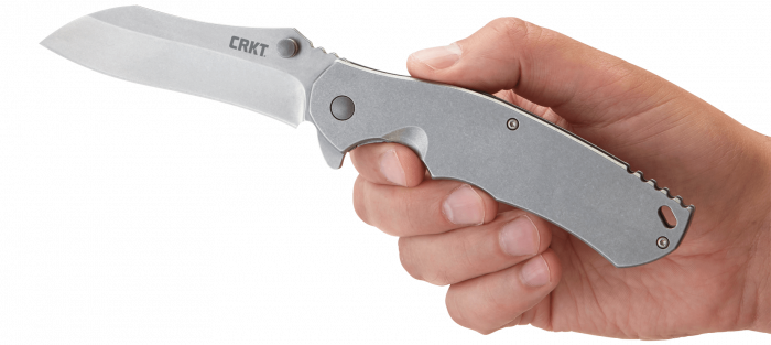 Складной нож CRKT RASP, сталь Aus-8, рукоять нержавеющая сталь 420J2