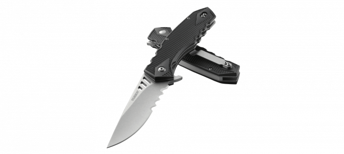 Складной нож CRKT Ruger® Follow-Through™, сталь 8Cr13MoV, рукоять термопластик GRN