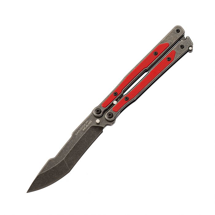 Нож бабочка (балисонг) Madcap Red Black SW, MR.Blade