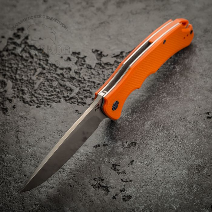 Складной нож Artisan Tradition, сталь D2, G10 Orange