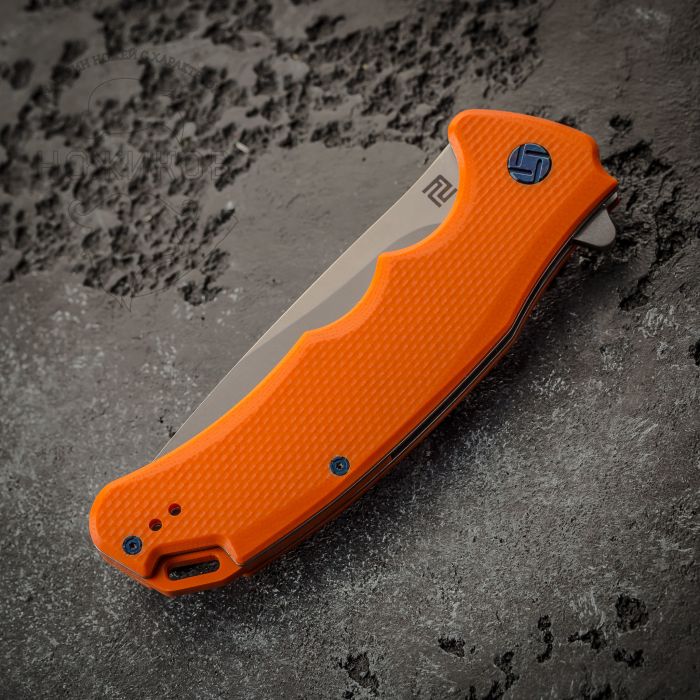 Складной нож Artisan Tradition, сталь D2, G10 Orange