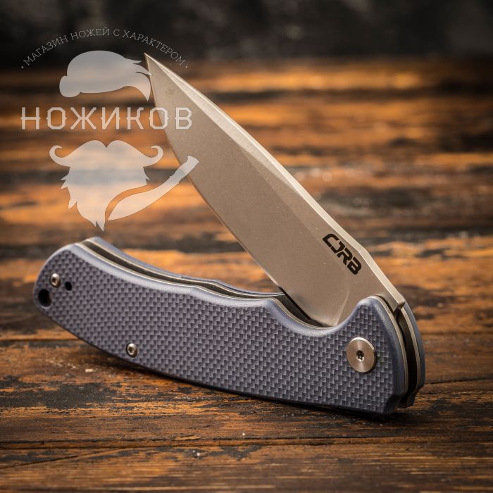 Складной нож CJRB Taiga, сталь D2, Blue G10