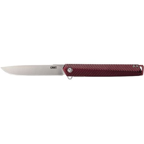 Нож CRKT Stylus Maroon, сталь 12C27, рукоять сталь