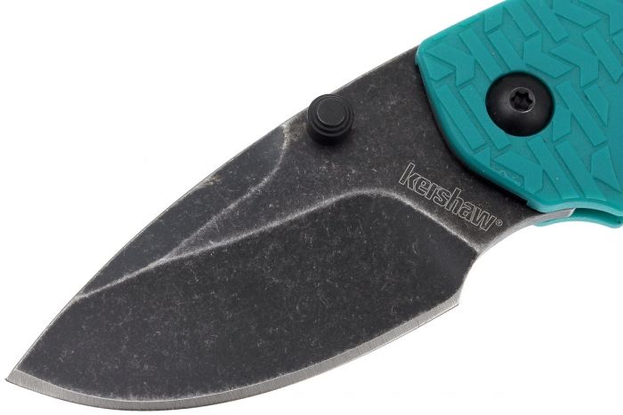 Нож складной Shuffle - KERSHAW 8700TEALBW, сталь 8Cr13MoV c покрытием BlackWash™, рукоять текстурированный термопластик GFN бирюзового цвета