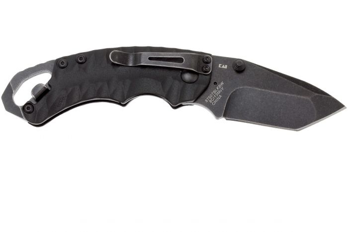 Нож складной Shuffle II - KERSHAW 8750TBLKBW, сталь 8Cr13MoV c покрытием BlackWash™, рукоять термопластик GFN чёрного цвета