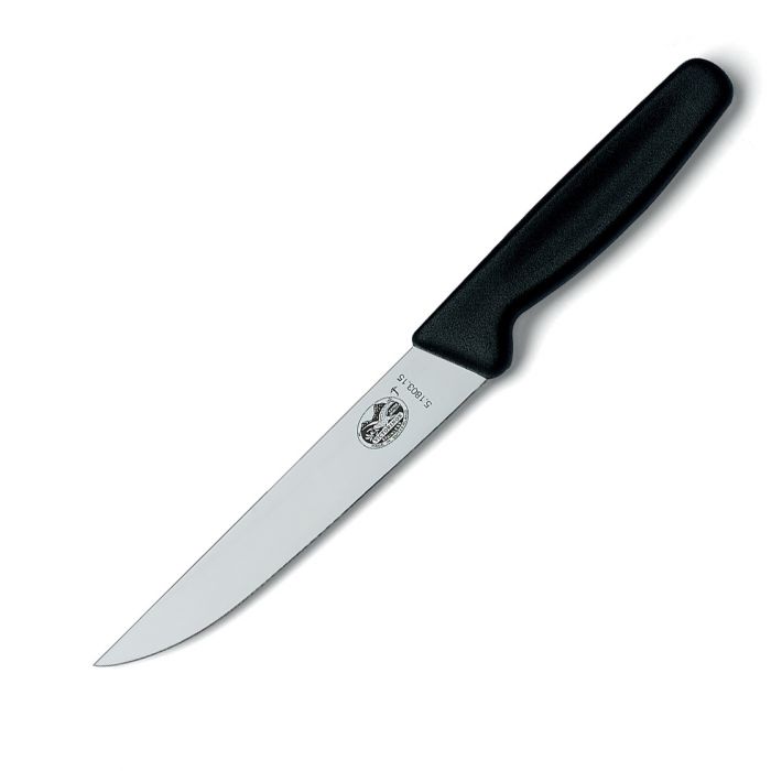 Кухонный нож для нарезки Victorinox Standard Carving, сталь X50CrMoV15, рукоять полипропилен, черный