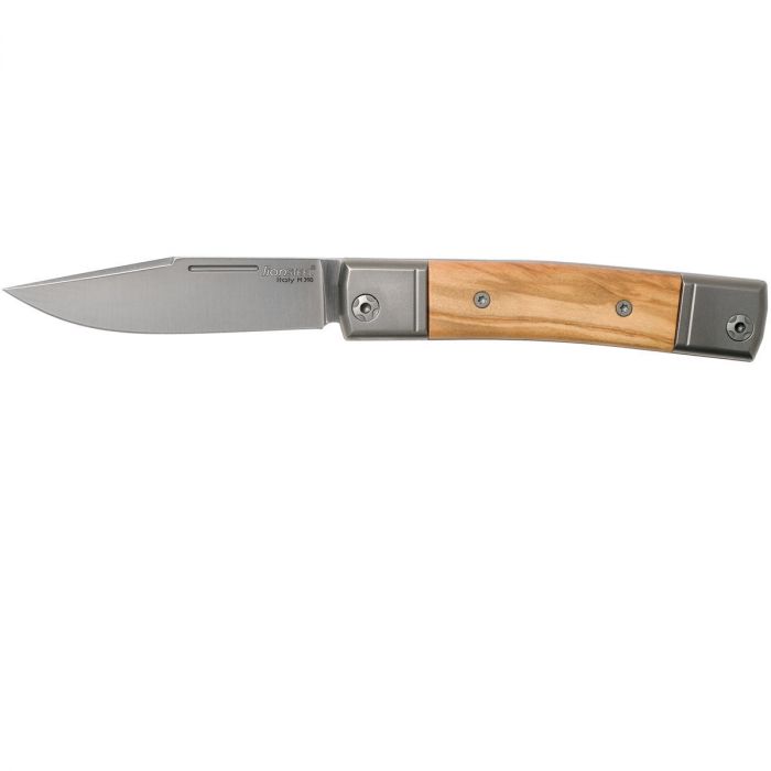 Складной нож LionSteel BestMan Clip, сталь M390, рукоять Olive