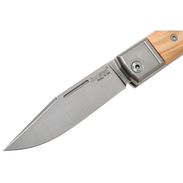 Складной нож LionSteel BestMan Clip, сталь M390, рукоять Olive