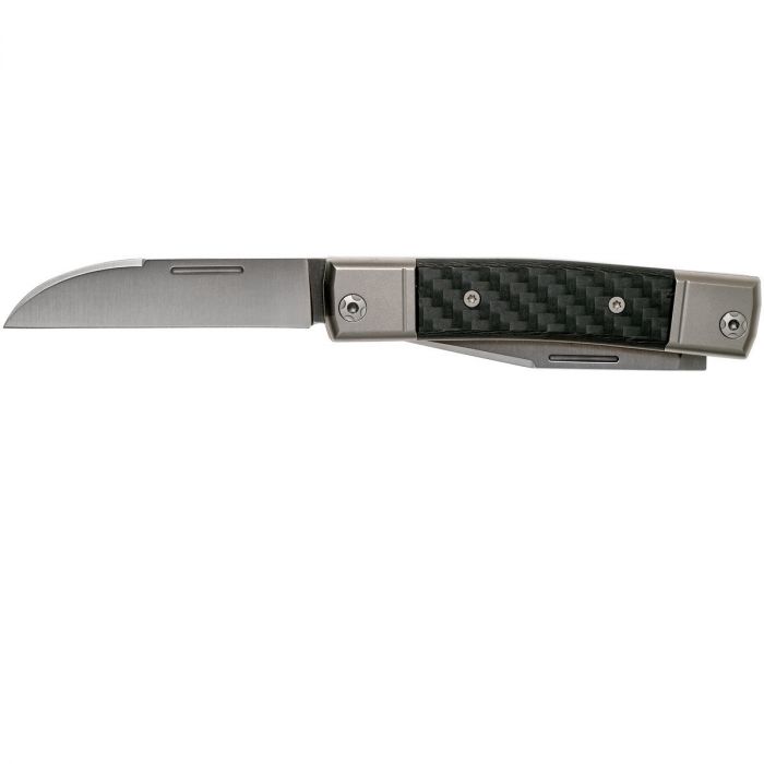 Складной нож LionSteel BestMan Two blades, сталь M390, рукоять Carbon fibre