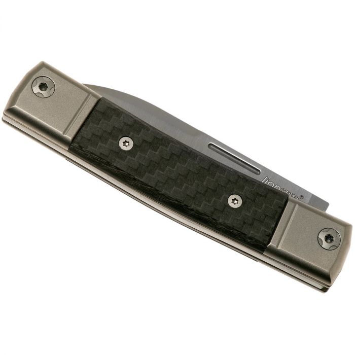 Складной нож LionSteel BestMan Drop, сталь M390, рукоять Carbon fibre