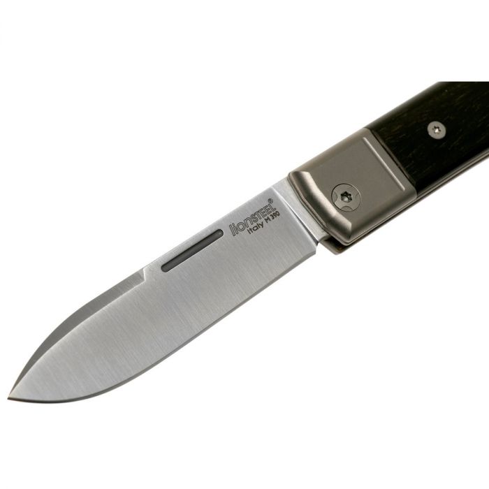 Складной нож LionSteel BestMan Drop, сталь M390, рукоять Ebony