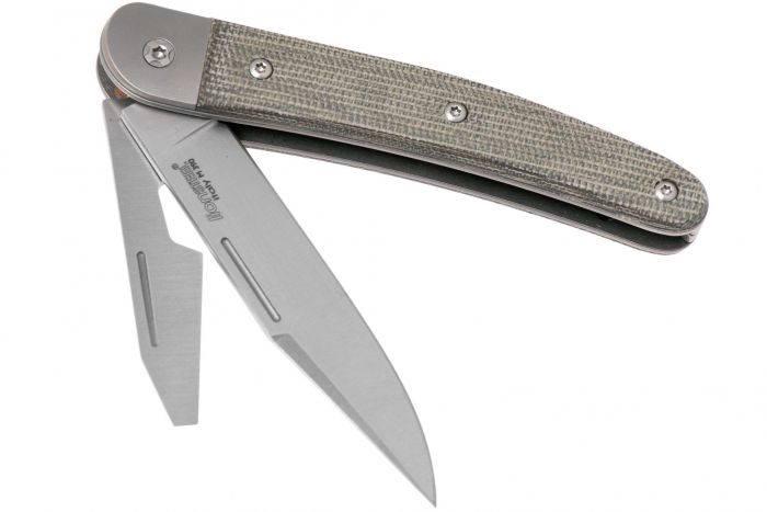 Складной нож-мультитул Lionsteel Jack 2, сталь M390, рукоять микарта