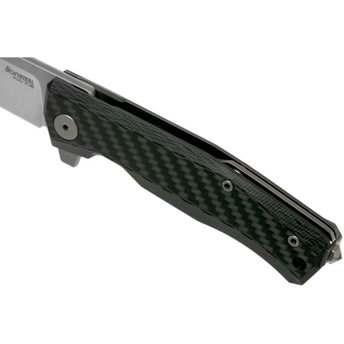 Складной нож LionSteel MT01 CF, сталь M390, рукоять Carbon fiber